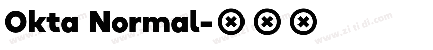 Okta Normal字体转换